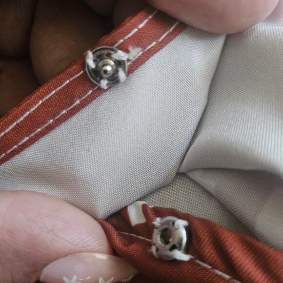 Rust and White Romper - Picture 4 of 5